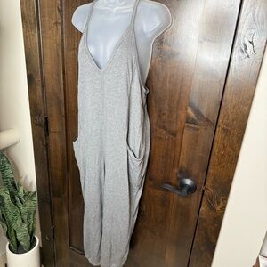 NWT Wild Fable Gray Sleeveless Jumpsuit for layering Size XS jogger style baggy